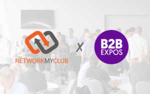 Logos of Network My Club & B2B Expos for Partnership launch